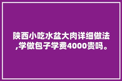 陕西小吃水盆大肉详细做法,学做包子学费4000贵吗。
