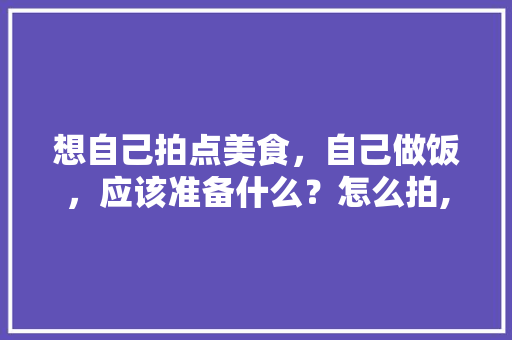 想自己拍点美食，自己做饭，应该准备什么？怎么拍,怎样收银过程视频雪糕。 身体保健