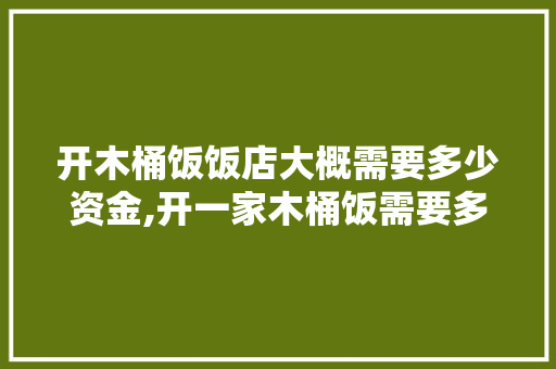 开木桶饭饭店大概需要多少资金,开一家木桶饭需要多少钱。